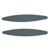 2pc Sharpening Stones Flat Boat Shaped Aluminium OxideBlades Shears Scissors