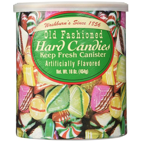 Washburns Old Fashioned Hard Candies 16 oz Canisters 2 pack