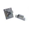 Infinity Decor Solid Brass Cupboard Catch - Thumb Turn Latch Lock - for Drawer, Wardrobe, Cabinet Doors (Satin Chrome)