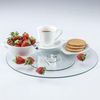 Tempered Glass Lazy Susan Rotating Turntable Serving Tray Cake Decorating Plate