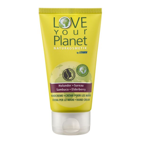Love Your Planet Elderberry Hand Cream 75 ml Pack of 6 x 75 ml