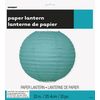 Unique Party 63213 - 25cm Round Teal Paper Lantern