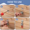 4 Pack Heavy Duty Metal Toggle Latch, Adjustable Box Closure Tension Lock Pull Latch Clamp, Quick Release Toggle Catch Latch for Tool Boxes, Trunk Cases, Cabinets