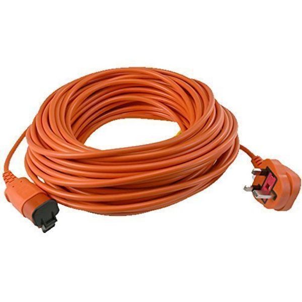 4YourHome Extra Long 25 Metre Mains Power Cable Flex Lead & Plug For Flymo Lawnmowers Grass & Hedge Trimmers