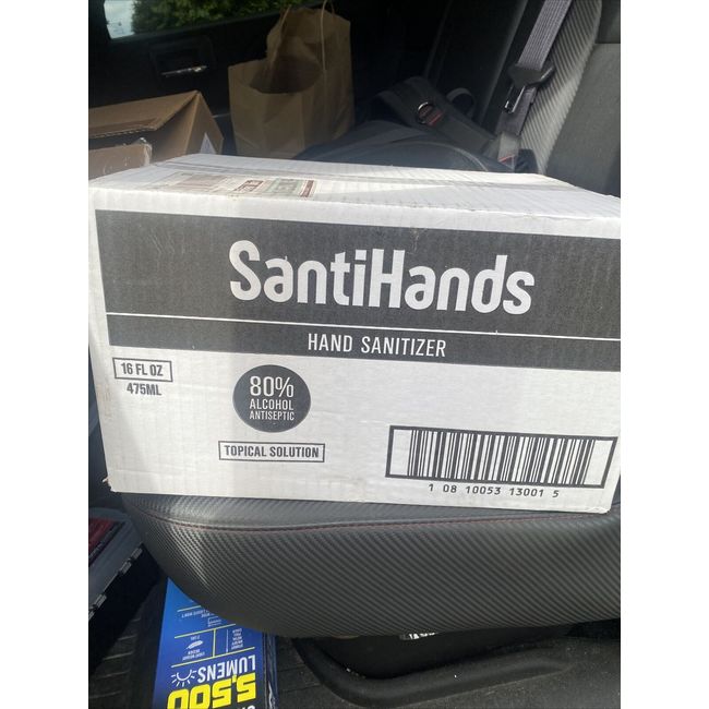 Full Case of SantiHands Hand Sanitizer 80% Alcohol Antiseptic , 16oz x 20 Purell