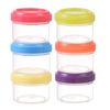 Fizzix 6PCS Plastic Mini Storage Containers with Lids – Durable, Stackable Small Storage Boxes for Beads, Crafts, Snacks, and Organization –Clear Design for Easy Identification.