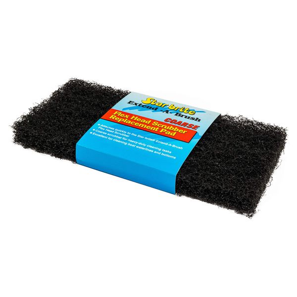 STAR BRITE Flexible Head Scrubber Replacement (Coarse) (Black) (040127) Medium