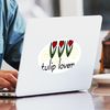 CafePress Tulip Lover Oval Car Bumper Sticker