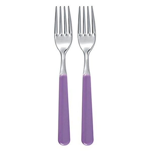 Excelsa Gabeln-Set aus Edelstahl, Lila, 2 Stück