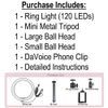 10" LED Ring Light Mini Stand Kit Dimmable Photos Studio Selfie Phone Live Lamp