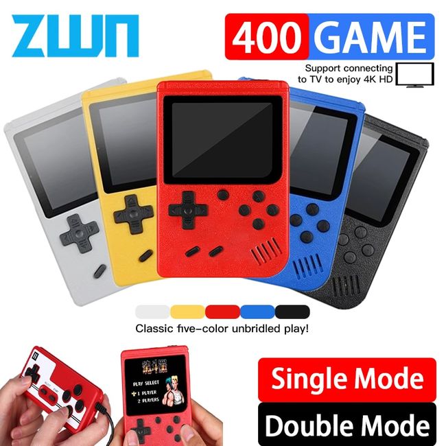 SUP 2 Players Classic Video Game Box 400 in 1 - 8Bit Retro Inbuilt Games  Handheld Game Console AV Out Mini Retro Game Support Two Players Gamepad