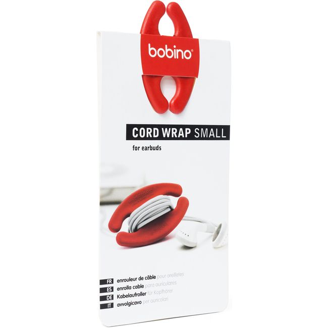 Bobino Cord Wrap - Multiple Colors - Stylish Cable and Wire Management/Organizer (Small, Red)