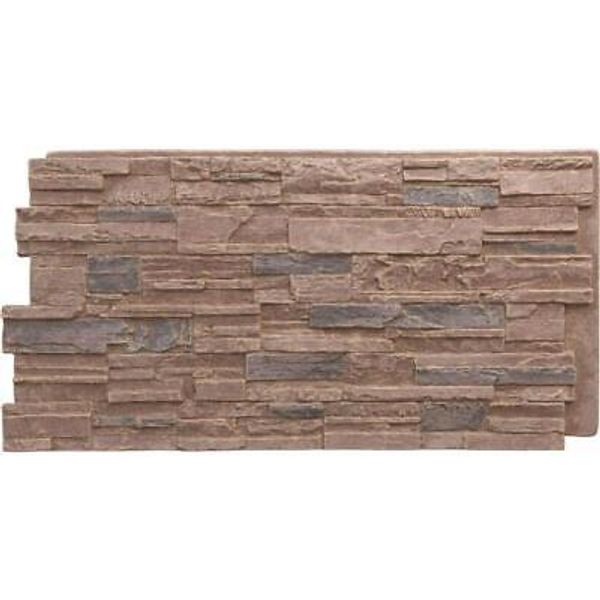 Ekena Millwork Faux Stone Siding 48 5/8"X1 1/4" Orchard Cliff Wall Siding Panel