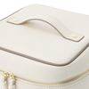 Francfranc Franc Bi-Color Vanity Pouch, Ivory