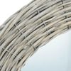 CHARMMA Mirror Natural Wicker Wicker 23.6 inches Diameter,Mirrors-287628
