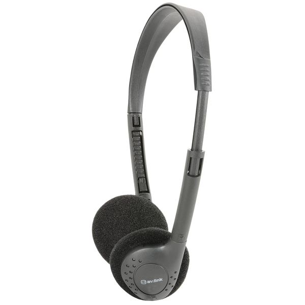 AV:Link | Lightweight Stereo Headphones | Black
