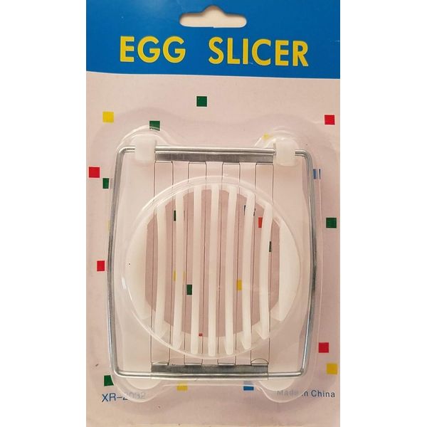 BOILED EGG MUSHROOM SLICER Stainless Steel White Plastic