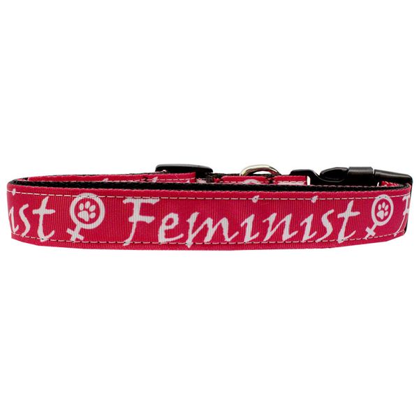 Feminist Nylon Dog Collar Xl