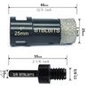 1" 25mm Dry Diamond Core Drill Bit Tile Hole Saw Set Ceramic Quartz Marble Stone