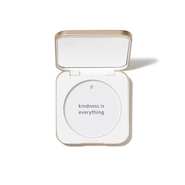 jane iredale Refillable Compact | Aluminum Shell & Magnetic Closure | Interior Mirror for On-The-Go Use | Compatible with all Powder Refills | White