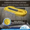 2 Pack 1" x 9ft 2 Ply Polyester Flat Eye Lifting Sling Strap Web Sling 3100 lbs