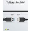 Goobay 93999 USB 3.0 Super Speed Extension Cable, Black, 3m Length