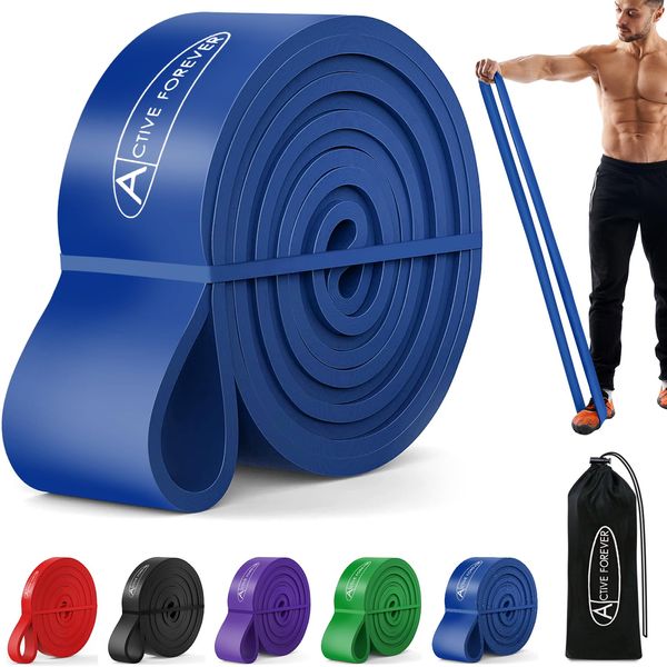 ACTIVE FOREVER Resistance Band,Pull up Assist Band,Fitness Band,Suitable for Boosting Strength,Yoga, Exercise(Blue)