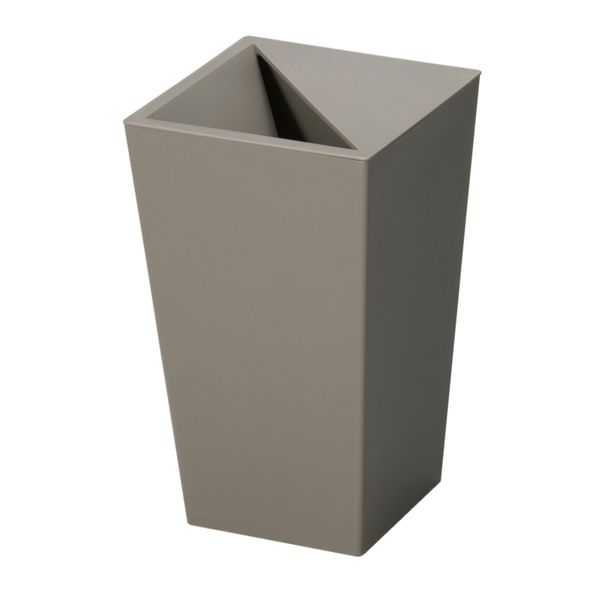 Shinkigosei S-28 Tonbo Uneed Kakus Square Wastebasket, Trash Can, Hides Trash, 1.5 gal. (5.5 L), Brown, W x D x H 6.7 x 6.7 x 11.0 inches (17 x 17 x 28 cm), w/ Lid, Made in Japan