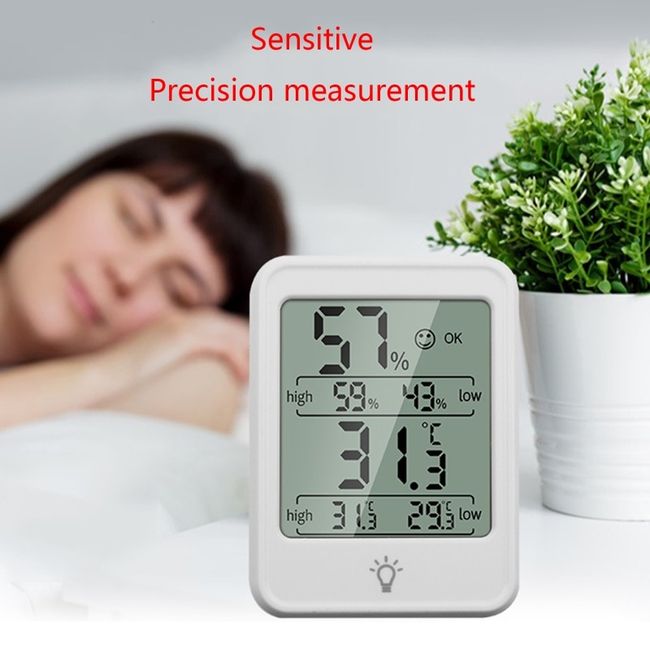 Small Indoor Thermometer, High Accuracy Hygrometer Temperature and