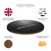 Round Single Coaster - BW - Cargo Container Ship |Glossy Quality Coasters | Tabletop Protection for Any Table Type #35810