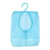Hanging Storage Mesh Bags With Hook Bathroom Storage Mesh Bag Hooks Shower Toiletry Bag Makeup Cosmetic Storage Bag Bath Shampoo Shower Organizer(Blue)