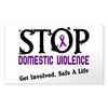 CafePress Stop Domestic Violence 2 Rectangle Sticker Rectangle Bumper Sticker Car Decal