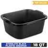 Sterilite 18 Qt. Dishpan Plastic, Black