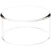Plymor Clear Acrylic Round Cylinder Display Riser, 2" H x 4" D (6 Pack)