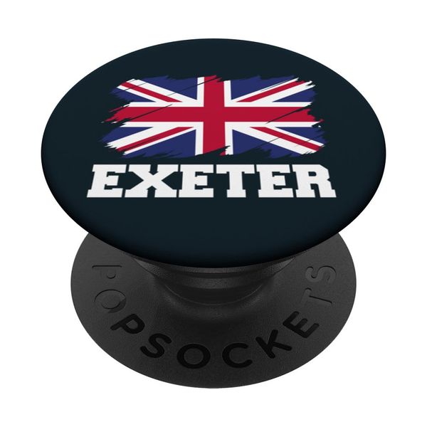 Exeter UK, British Flag, Union Flag Exeter PopSockets Swappable PopGrip