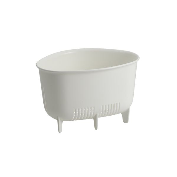 Asbel Triangular Corner Small "N Pose" White