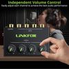 4 Channel Stereo Mini Audio Mixer Metal Shell Support RCA Input & Output Passive