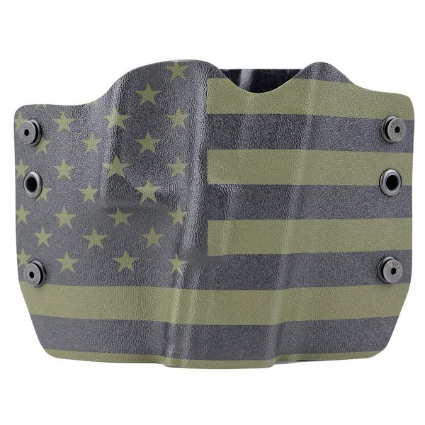 Green & Black USA OWB Holster (Right-Hand, Diamondback DB9)