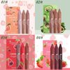 3 pcs Lip Liner and Lipstick Makeup Set (01)