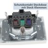 Milos Dimmer with Socket Set 2-Way Frame Matt White Rotary Dimmer with On/Off Switch for Dimmable Light Bulbs