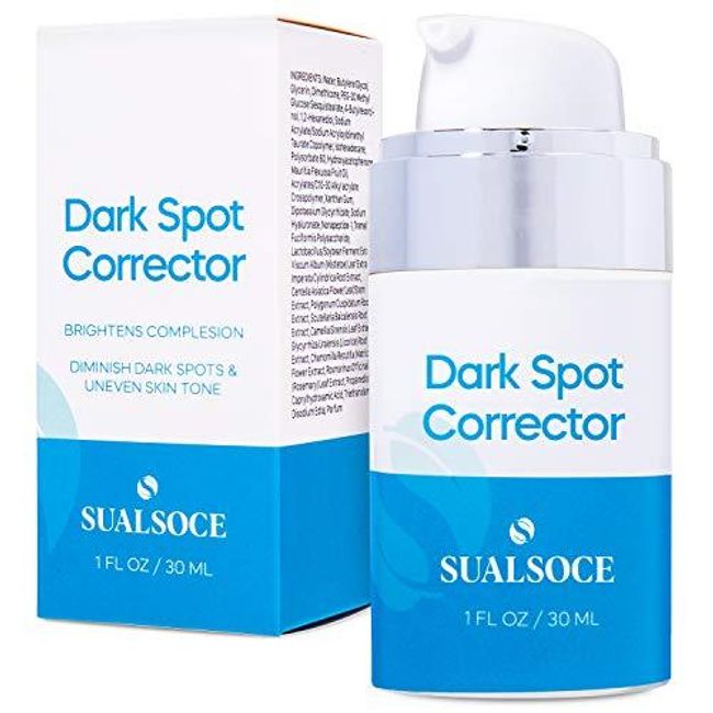 Sualsoce Dark Spot Corrector Serum, Dark Spot Remover with 4-Butylresorcinol, for Face and body, Age Spots Sun Spots Corrector, All Skin Types 1 fl oz