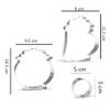 Large St. Patrick’s Day Cookie Cutter Set - 8 Piece - Stainless Steel