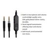 Alphatec HyperX Cloud MIX Replacement Cable, Compatible with HyperX Cloud MIX Gaming Headsets, 3.5mm Headsets Aux Cord, Inline Mute, Volume Control, 6.6 Ft, Black