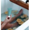 THEORIE Nourishing and Exfoliating Body Scrub - Made with Marula, Argan, Coconut Oil, Shea Butter & Vitamin E, Amber Rose Fragrance. Eco-Friendly Pumice, Vegan, Gluten Free, Cruelty Free 200mL Tube