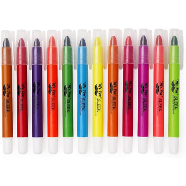12 Gel Dry Highlighter Set - Bible & Journal Highlighters, No Bleed, Assorted Co
