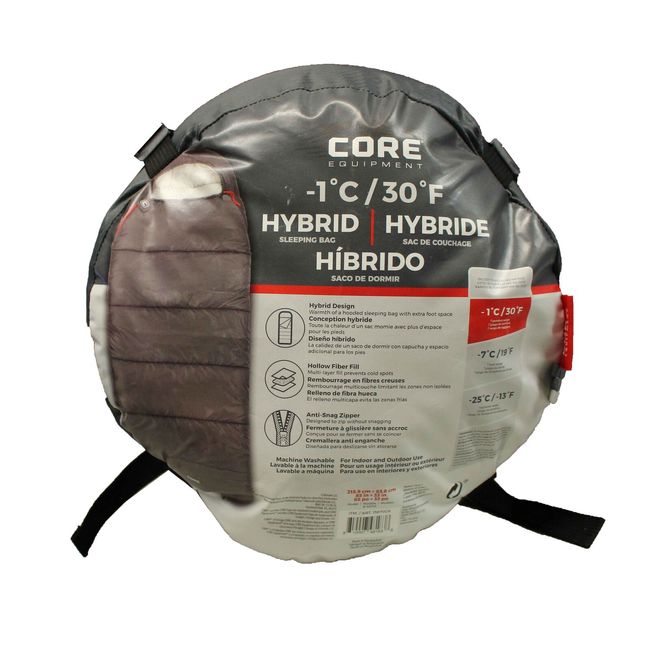 Core Equipment 30 Degree Hybrid Sleeping Bag (Slight Tear, See Description!!!)