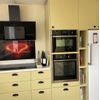 Black Hammered Knob & Cup Handle Cabinet - Drawer Pull Door Knob Kitchen Replacement Knob (Cup Handle)