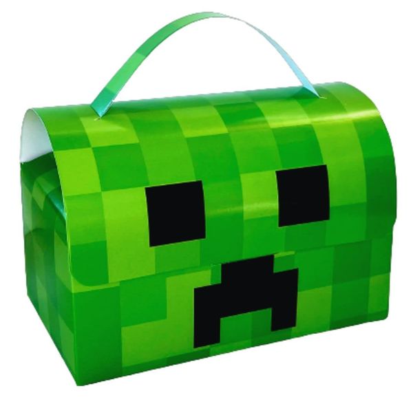 Jayd products, Mining Party Favor Box, (12 Pack) Miner Pixel Video Game Birthday Party Supplies