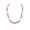 BlueRica Puka Chip & Pink Coconut Shell Beads Necklace