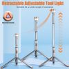 Rechargeable LED Camping Light Long Flashlight with Remote & Retractable Tripod